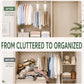 6-Pack V-Shaped 360° Rotating Closet Organizer with 12 Hooks for Hats, Bags & Scarves, Space-Saving Wardrobe Hanger (White)