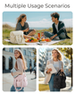 Double-Layer Insulated Lunch Bag with Quilted Design – 11.8L Cooler Tote for Work, Picnics & Travel (Black) | Other Colors Available In-Store