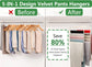 3-Pack Black 5-Tier Velvet Pants Hangers—Swivel Hook, Multi-Use for Pants, Scarves, Towels & Ties—Space-Efficient Closet Organizer for Apartments, Dorms, Small Spaces (White)