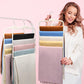 3-Pack Black 5-Tier Velvet Pants Hangers—Swivel Hook, Multi-Use for Pants, Scarves, Towels & Ties—Space-Efficient Closet Organizer for Apartments, Dorms, Small Spaces (White)