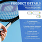Tennis Racket Scorekeeper 2-Pack in White – Dual Portable Score Trackers for Points, Games & Sets | Other Colours Available In-Store