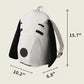 Cute Dog Face Backpack for Kids & Teens – White Cartoon Animal School Bag with Long Ears, Large Capacity Daypack for Girls and Boys (White)