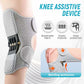 Knee Assistive Brace with Carbon Steel Spring Support – Breathable Perforated Sleeve, Adjustable Straps, Joint Stabilization & Pain Relief for Walking, Running, Hiking, Rehabilitation; Unisex Design for Men & Women (Black)