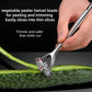 Premium Zinc Alloy Multifunctional Vegetable Peeler with Rotating Serrated Blade, Ergonomic Handle for Kitchen Food Prep, Julienne Shredding, and Potato Peeling (Silver)