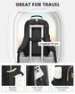 Stylish Laptop Backpack for Women – Large Capacity 27L Computer Bag with 15.6 Inch Compartment, USB Charging Port & 16 Pockets – Ideal for College, Work & Travel (Black)