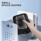Magnetic Rechargeable Mini Desk Fan with 5-Speed LED Display for Office, Dorm & Bedside Use (Black)