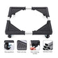Adjustable Appliance Dolly Stand with 4 Locking Wheels – Expandable Base from 16.9 to 25.6 Inch, Heavy-Duty Furniture Moving Cart for Refrigerator, Washer, Cabinet, Air Conditioner (Black)