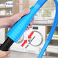 Dryer Vent Cleaner Kit with Flexible Lint Brush & Vacuum Hose Attachment for Deep Cleaning, Fire Prevention (Blue)