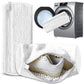 2-Pack Reusable Shoe Washing Machine Bag – White Protective Laundry Bag for All Shoes, Anti-Deformation & Deep Clean with Zipper Lock (White)