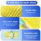 2-Pack Reusable Shoe Washing Machine Bag – White Protective Laundry Bag for All Shoes, Anti-Deformation & Deep Clean with Zipper Lock (Yellow)