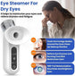 Portable Eye Mist Sprayer with Warm Steam & Nano Spray – Compact Facial Hydration Device for Daily Eye & Skin Care (White)