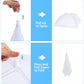 Reusable Pop-Up Mesh Food Cover Tent Set, Foldable Insect Net for Picnic Camping Kitchen Dustproof Protection with Storage Bag (White)