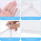 Reusable Pop-Up Mesh Food Cover Tent Set, Foldable Insect Net for Picnic Camping Kitchen Dustproof Protection with Storage Bag (White)