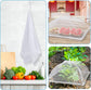 Reusable Pop-Up Mesh Food Cover Tent Set, Foldable Insect Net for Picnic Camping Kitchen Dustproof Protection with Storage Bag (White)