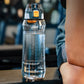 Portable Sport Water Bottle with Handle – Large Capacity Fitness Water Bottle for Gym, Hiking, Cycling, Outdoor Use – BPA-Free & Leak-Proof (Gray,750ml)
