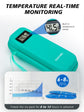 Portable Insulin Cooler Case with Digital Temperature Display – Travel Insulin Storage Bag with 2 TSA Ice Packs, Diabetes Supplies Organizer (Green)