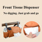 Universal Stroller Organizer Bag with Front Tissue Dispenser, Bottle Holders & Large Storage – Perfect for Daily Outings with Baby (Orange)