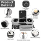 Universal Stroller Organizer with Insulated Cup Holders, Detachable Wristlet & Adjustable Shoulder Strap for Diapers, Bottles & Essentials (Grey)
