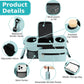 Universal Stroller Organizer with Insulated Cup Holders, Detachable Wristlet & Adjustable Shoulder Strap for Diapers, Bottles & Essentials (Blue)