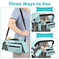 Universal Stroller Organizer with Insulated Cup Holders, Detachable Wristlet & Adjustable Shoulder Strap for Diapers, Bottles & Essentials (Blue)