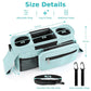 Universal Stroller Organizer with Insulated Cup Holders, Detachable Wristlet & Adjustable Shoulder Strap for Diapers, Bottles & Essentials (Blue)
