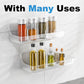 4-Pack Acrylic Adhesive Wall Shelf for Bathroom, Kitchen & Vanity Storage – No Drill, Waterproof with Drainage Holes (Clear)