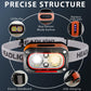 Rechargeable LED Headlamp with Motion Sensor & 6 Lighting Modes – Ultra-Bright Waterproof Headlight for Running, Camping, Hiking, Fishing, and Night Work (Grey)