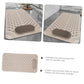 Non-Slip Bath Mat with Foot Scrubber – 120 x 80 cm, Anti-Skid Suction Cups & Drain Holes, Waterproof Shower Floor Pad with Exfoliating Brush(Grey)