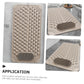 Non-Slip Bath Mat with Foot Scrubber – 80 x 50 cm, Anti-Skid Suction Cups & Drain Holes, Waterproof Shower Floor Pad with Exfoliating Brush(Grey)