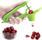 Stainless Steel Cherry Pitter for Jam, Pie & Desserts – Ergonomic Handheld Fruit Corer with Lock Design (Green)
