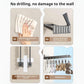 Wall-Mounted Foldable Sock Drying Rack with Multiple Clips for Balcony & Bathroom, Space-Saving Laundry Organizer (Gray)