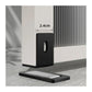 Ultra-Thin Magnetic Door Stopper – Self-Adhesive, Anti-Collision, Windproof, One-Push Locking, Discreet Design for Glass Doors (Black)