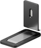 Ultra-Thin Magnetic Door Stopper – Self-Adhesive, Anti-Collision, Windproof, One-Push Locking, Discreet Design for Glass Doors (Grey)