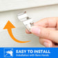 12 Pack No Hole Vinyl Siding Hooks, Heavy Duty Stainless Steel Siding Hangers for Outdoor Decor, Easy Install Wall Mount Clips for Lights Wreaths (Silver)