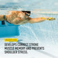 Swimming Forearm Fulcrum Trainer – Figure-8 Design for Early Vertical Forearm (EVF) Technique, Improves Stroke Efficiency & Reduces Shoulder Stress (Yellow,Junior)