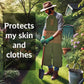 Heavy-Duty Canvas Garden Apron with Pockets & Adjustable Straps – Waterproof Long Apron for Outdoor Work, Farming, BBQ, and Gardening (Green)