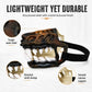 Funny Anti-Bite Dinosaur Dog Muzzle, Hell Hound Monster for Halloween Party Cosplay Dogs Beast Terror Pet Lifelike Teeth Mask Photo Shoots Trick or Treat with Adjustable Straps，Without Blood,XL (Black)