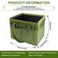 Heavy-Duty Foldable Tool Bag with Side Pockets – Multi-Compartment Oxford Carry Organizer for Tradesmen, DIYers & Outdoor Use (Green)