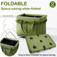 Heavy-Duty Foldable Tool Bag with Side Pockets – Multi-Compartment Oxford Carry Organizer for Tradesmen, DIYers & Outdoor Use (Green)