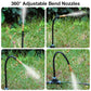 200Ft 1/4" Drip Irrigation System,Garden Irrigation Kit with 32pcs Adjustable Copper Nozzles,Automatic Atomizing Watering System for Outdoor Plants,Raised Bed,Yard,Potted Plant,Lawn