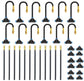 Drip Irrigation System, No 1/4 Pipe, only 12pcs Adjustable Copper Nobbles and Quick Connectors