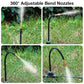 Drip Irrigation System, No 1/4 Pipe, only 6pcs Adjustable Copper Nobbles and 6pcs Quick Connectors