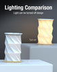 Foldable Rotating Table Lamp with Touch Control – Portable LED Desk Light for Home, Camping & Gifts, Adjustable Height & Warm Glow (White)