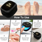 Nail Wellness Light Device (1-Piece): Red & Blue LED for Daily Nail Care Routine – Auto Timer, USB Rechargeable (Black)