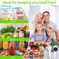 Green Electric Vacuum Sealer Kit – Portable Mason Jar & Bag Sealing Machine with Digital Display, USB Rechargeable, One-Touch Operation | Ideal for Home, Camping, Travel