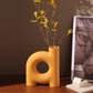 Tubular Letter Vase Set（3-Piece ） – Modern Ceramic Decor for Living Room, Dining Table & TV Stand | Other Luxury Styles Available in Store