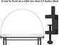 Tabletop Balloon Arch Kit with Adjustable Fiber Rods & Plastic Ring Clips for Birthday Wedding Graduation Party Decorations (Black)