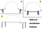 Tabletop Balloon Arch Kit with Adjustable Fiber Rods & Plastic Ring Clips for Birthday Wedding Graduation Party Decorations (Black)