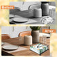 Iron Napkin Holder for Dining Table, Kitchen Counter & Outdoor Picnic Use with Weighted Arm (Black)