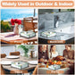 Iron Napkin Holder for Dining Table, Kitchen Counter & Outdoor Picnic Use with Weighted Arm (Black)